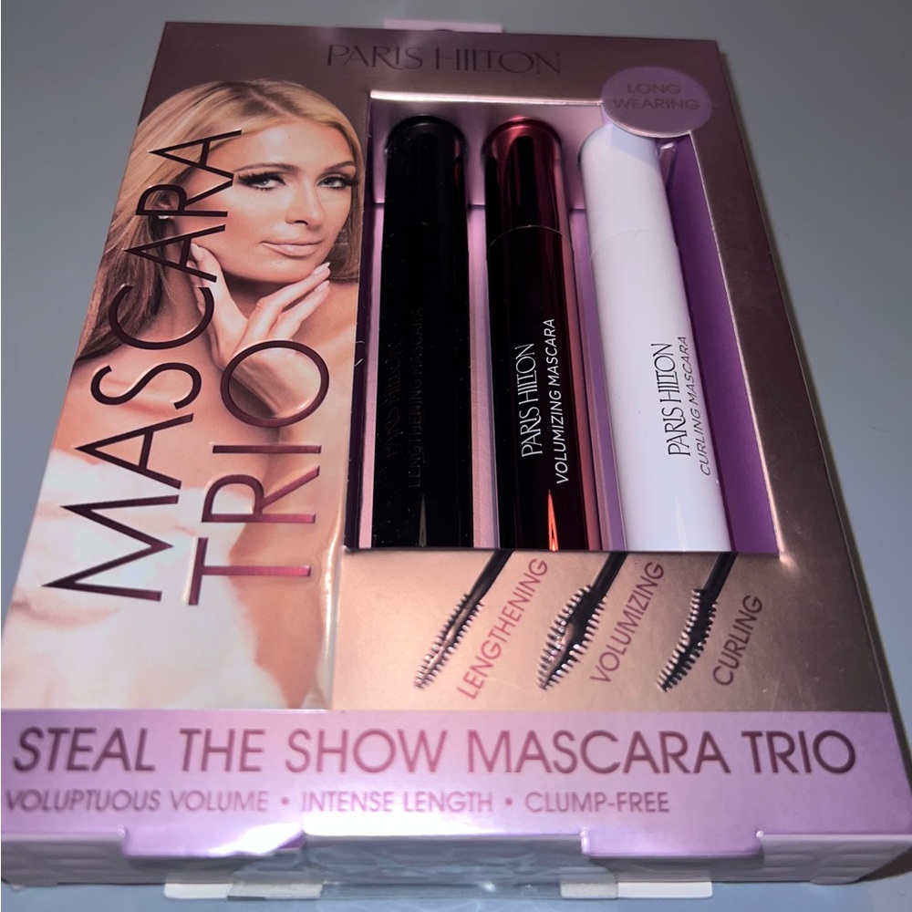 Paris Hilton Mascara Trio 3 pack assorted lash volume thickening long & curling